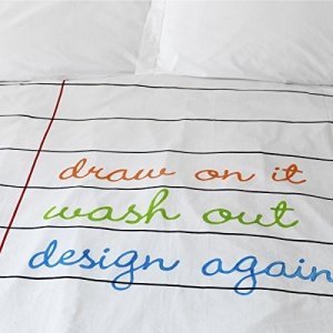 Doodle by stitch DIY Bemalbarer Bettbezug