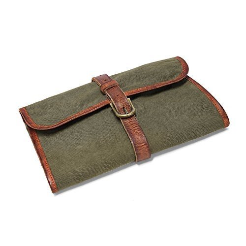 DRAKENSBERG Kimberley Wash Bag, Kulturbeutel, Waschtasche, Kulturtasche, Outdoor, Leder, Canvas, Saf