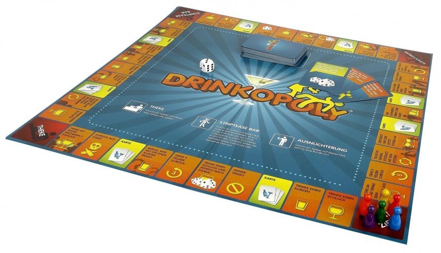 Drinkopoly - Gesellschaftsspiel mit verschiedensten Trinkaufgaben