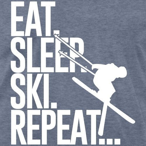 Eat Sleep Ski Skifahrer T-Shirt