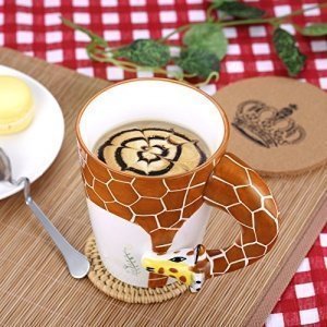 Ecooe 3D-Keramiktasse 3D Becher Giraffe