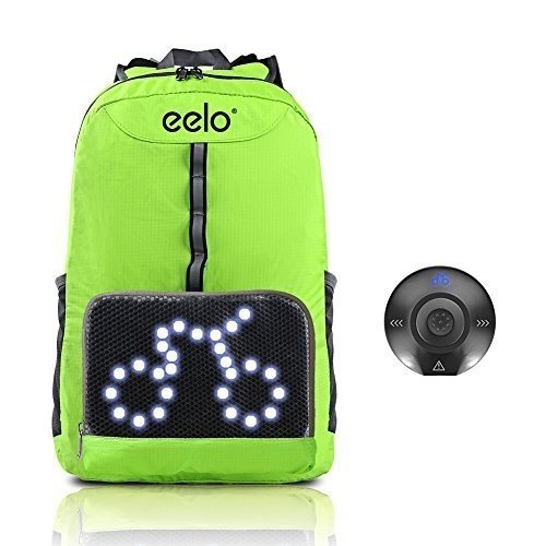 eelo Cyglo Radfahrer-Rucksack mit LED-Signalanzeige, blau