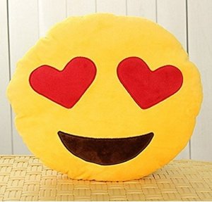 Kissen Emoji Herz