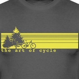 Fahrrad Art of Cycle Full Suspension Männer T-Shirt von Spreadshirt®, L, Graphite