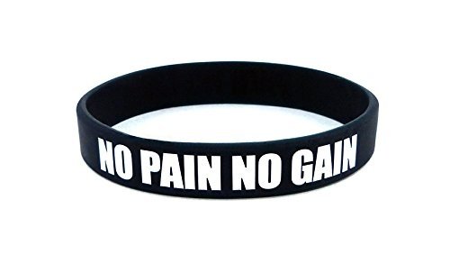 Fitness & Bodybuilding 3x Armbänder NO PAIN NO GAIN Training Workout Sport Fitness Gym Lifestyle Cr