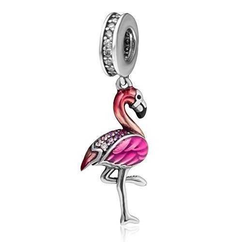 Flamingo-Anhänger 925er-Sterlingsilber