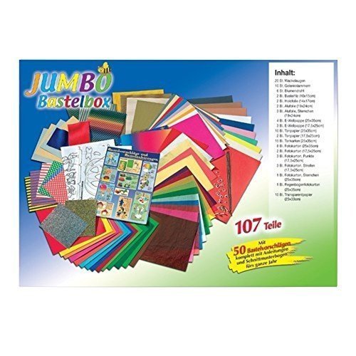 Folia Jumbo Bastelkoffer, 107 teilig