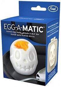 Fred egg-a-matic Ei-Form Totenkopf, Weiß