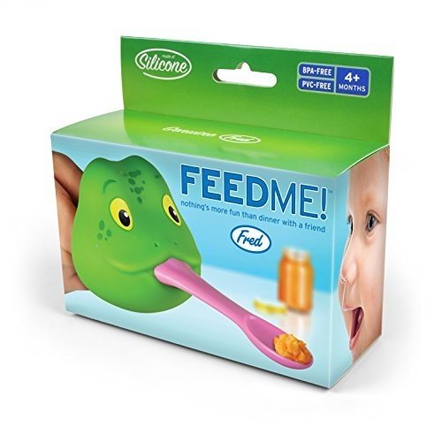 Fred und Friends Feed Me. Ente Baby Löffel Froschgesicht grün