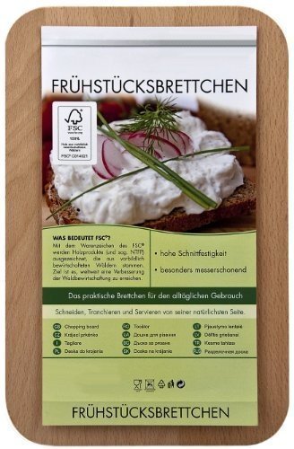 Frühstücksbrettchen / Frühstücksbrett mit Gravur "Opa ist der BESTE" als Geschenk - aus Holz - G