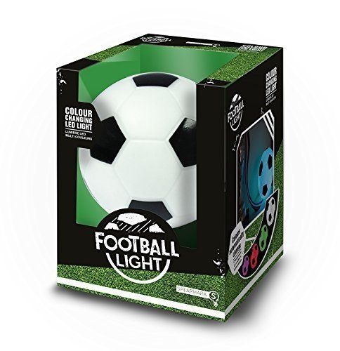 Fußball-Lampe, schwarz-weiß, mit Farbwechsel