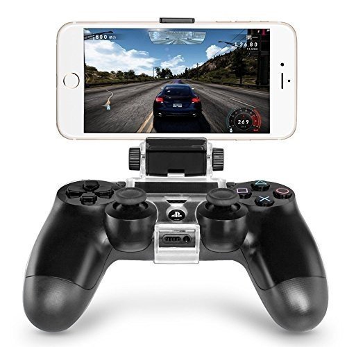 GAMINGER Clip Halterung für Smartphones wie Iphone Samsung Galaxy HTC Huawei LG für PlayStation 4 