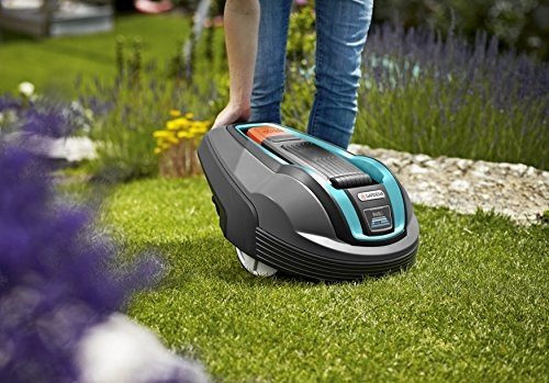 GARDENA Mähroboter R40Li: Akkubetriebener Rasenmäher-Roboter ideal für Gärten bis 400 qm, Steigu