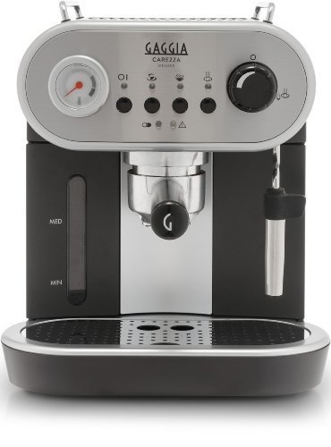 Gaggia RI8525/01 Carezza Deluxe Siebträger (1900 Watt, 15 bar, aus Edelstahl) Silber