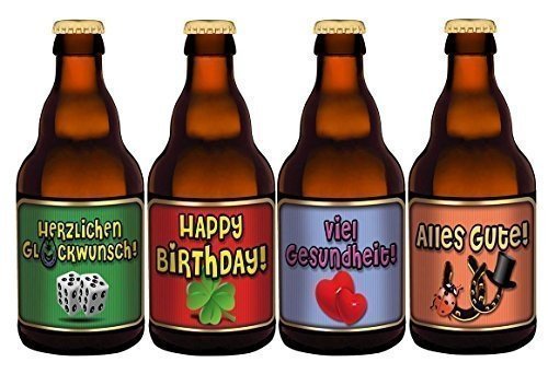 Geburtstags Bier im Happy Birthday 4er Träger