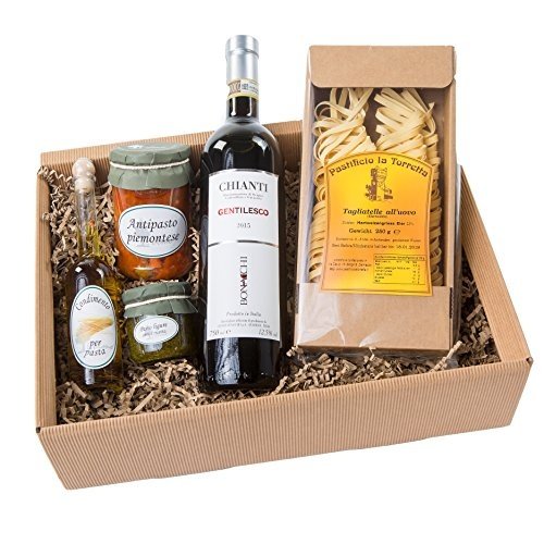 Geschenkset Tavola Italiano Piemonteser Feinkost und Chianti