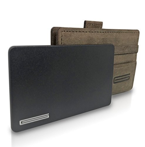 GOUTALLIER ® Premium Leder slim wallet mit Münzfach und RFID Schutz - Handgefertiges kleines vinta