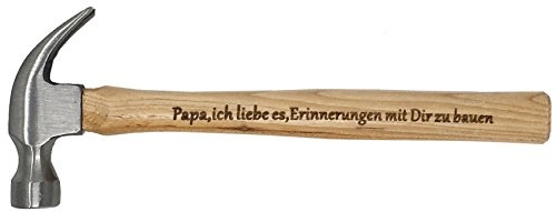 Gravierter Holzhammer Papa, ich liebe es