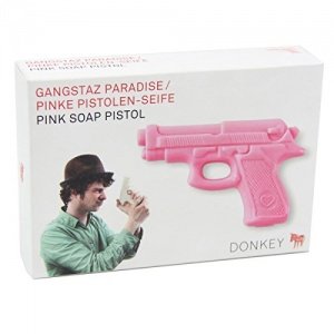 GUNS IN ROSES Handseife in Pistolenform, rosa