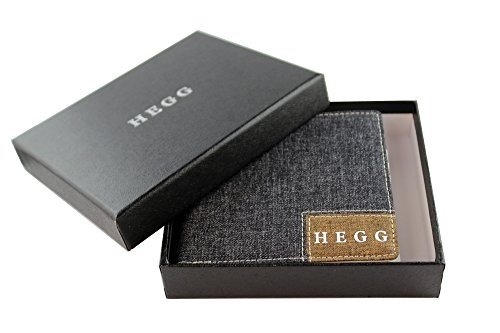 HEGG Jeans Portemonnaie (Smart Wallet // Jeans + Leder) (Grau)