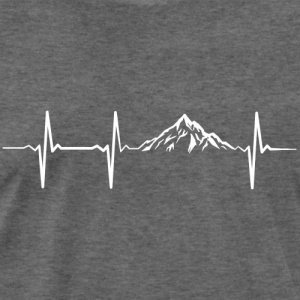 Herzschlag Puls Frequenz Berge Männer Premium T-Shirt 