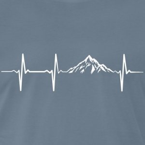 Herzschlag Puls Frequenz Berge Männer Premium T-Shirt