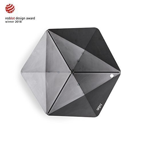 Höfats TRIPLE 65 Feuerschale - Design-Feuerstelle und Grill - für Terrasse und Garten - Corten-Sta