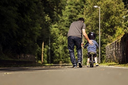 HUDORA Kinder Laufrad Ratzfratz Air 12 Zoll, mit Luftbereifung, blau