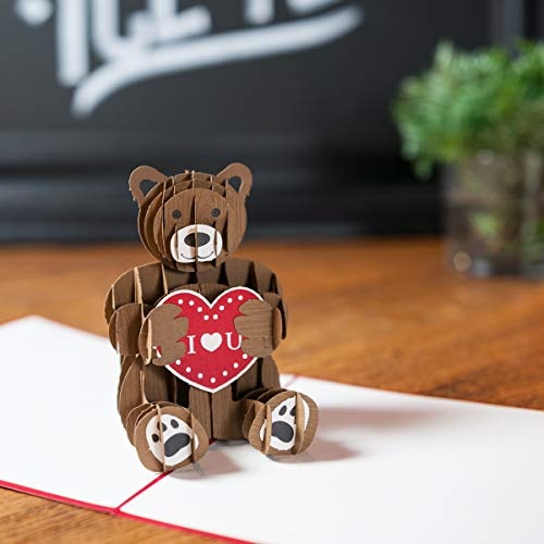 Ich liebe dich „Teddybär mit Herz“ Liebe Karte
