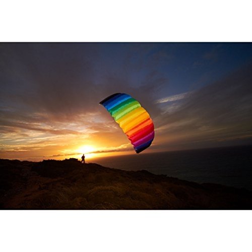 Invento Symphony Beach III 1.3 Rainbow Zweileiner Lenkmatten, Ab 8 Jahren, 55 x 130 cm Ripstop-Nylon