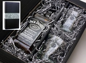 Jack Daniels 40% 0,7l Set + 2 Tumbler Gläser im Geschenkkarton