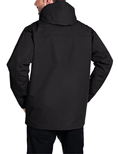 Jack Wolfskin Herren Wetterschutzjacke Wattiert North Country, black, S, 1102294-6000002