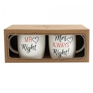 Jones Home and Gift Mr. & Mrs Mug, Multi-Colour by Jones Home and Gift