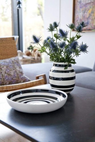 Kähler Design Vase - Omaggio - Keramik - Schwarz (20cm)