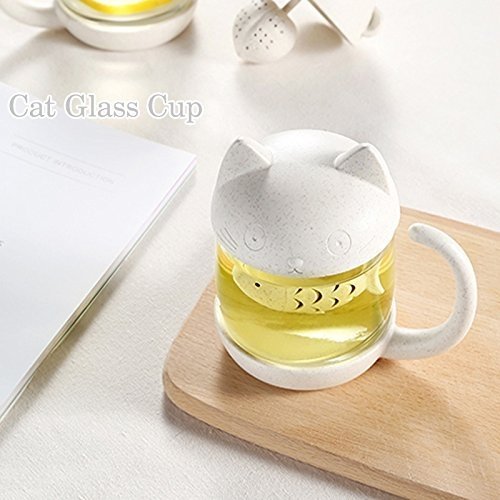 Katzen Glas Tee Infuser
