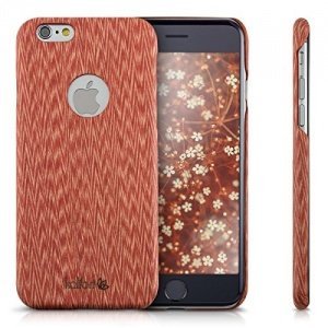 kalibri Holz Case Hülle für Apple iPhone 6 / 6S - Handy Cover Schutzhülle aus Echt-Holz und Kunst