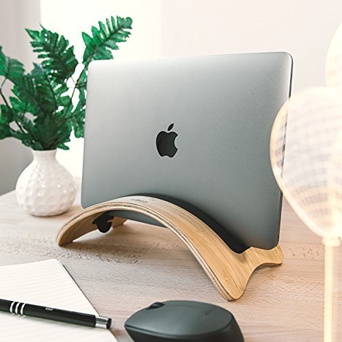 kalibri Laptop Ständer Notebook Stand - Halterung aus Holz für MacBook Air 13