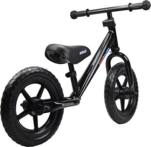 Kiddimoto SJ3 leichtes Metall Lauflernrad, ab 18 Monate, black