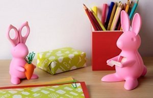 Klebestreifenabroller Desk Bunny Tape Dispenser pink