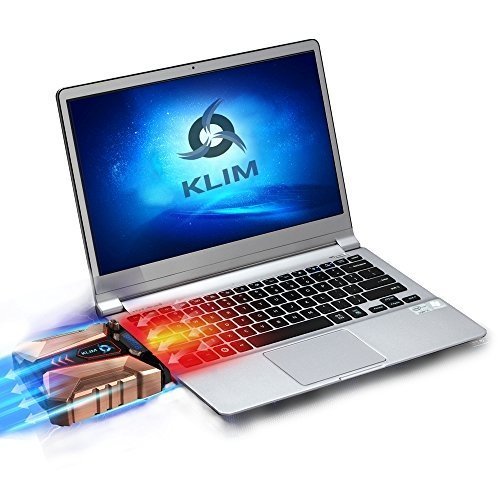 Klim Cool Laptopkühler aus Metall, leistungsstark, Sauglüfter, USB, für sofortige Kühlung