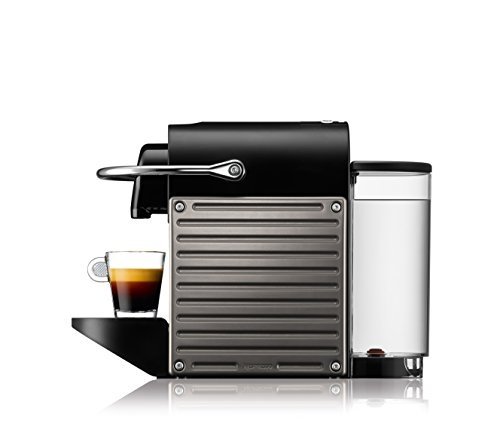 Krups Nespresso Pixie XN3005 Kaffeekapselmaschine (19 bar, Thermoblock-Heizsystem) electric titan