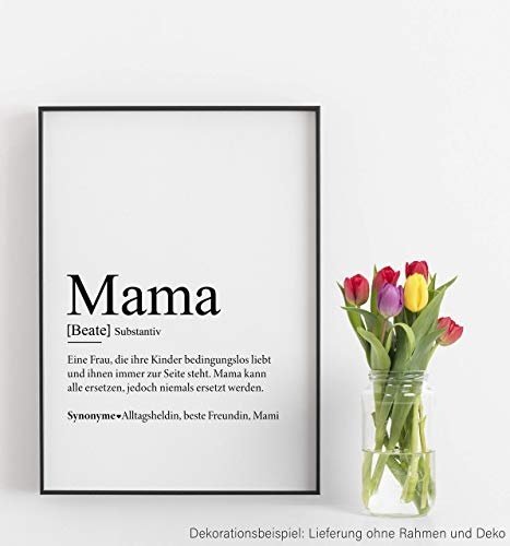 Kunstdruck Mama persönlich