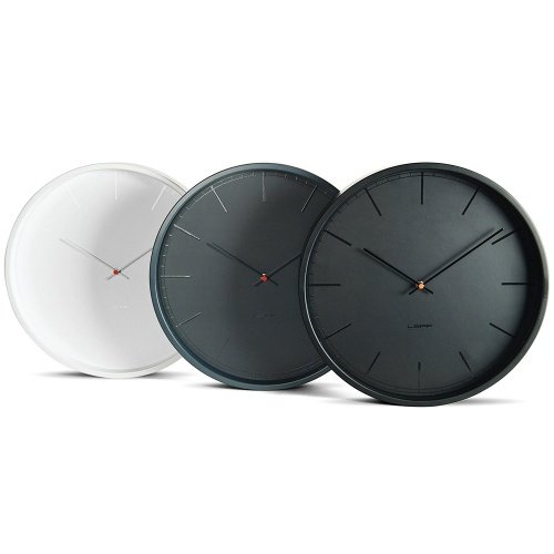 Leff Amsterdam - wall clock - Wanduhr - tone35 - grau - Ø 35 cm