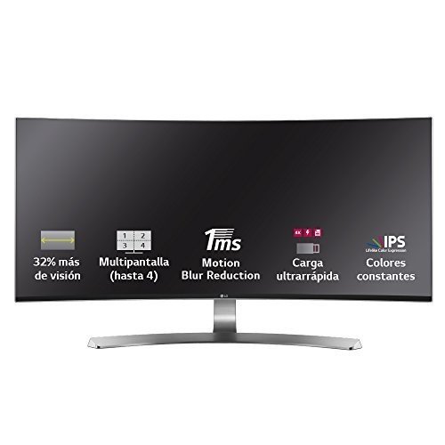 LG IT Products 34UC99-W 86,4 cm (34 Zoll) Curved Monitor (IPS-Panel, AMD FreeSync, Höhenverstellung