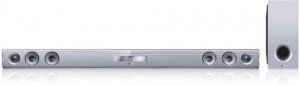 LG NB3531A 2.1 Soundbar mit wireless Subwoofer (300 Watt, USB) silber