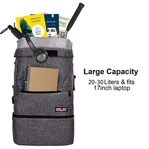 Lifeasy Laptop Rucksack Roll Top