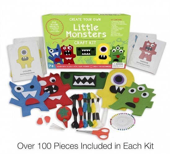 Little Monsters Nähset für Anfänger - ein tolles Geschenk für Mädchen und Jungen im Alter von 7