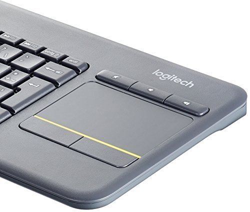 Logitech K400 Plus Touch Wireless Tastatur schwarz (QWERTZ, deutsches Tastaturlayout)