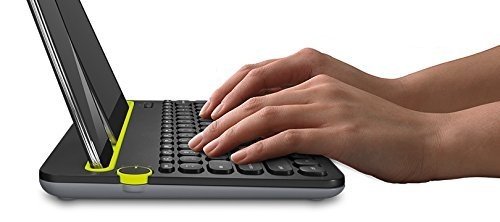 Logitech K480 kabellose Bluetooth-Tastatur für Computer, Tablet und Smartphone (QWERTZ) schwarz