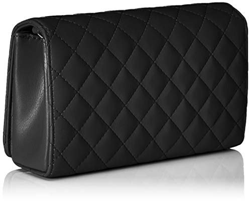 Love Moschino Damen Borsa Nappa Pu Quilted Schultertasche, Schwarz (Nero), 6x13x23 cm